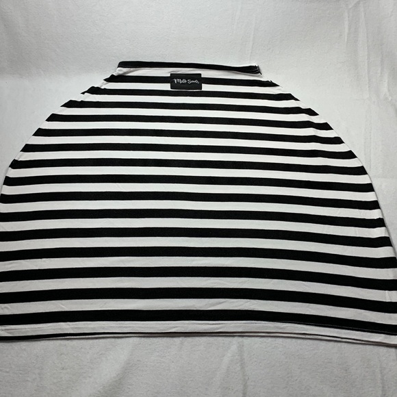 Milk Snob Multifunctional Cover - Black & White Signature Stripe - Picture 2 of 6